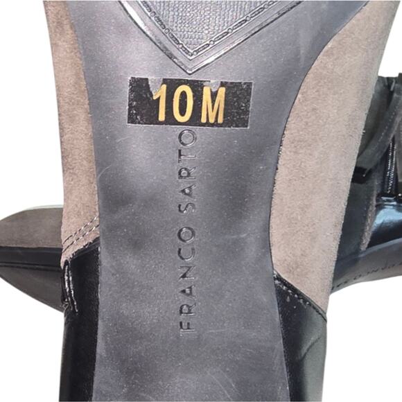 Franco Sarto Emelina Women's 10M Shoes Gray Suede Ankle Boots Booties Size 10 - Picture 7 of 9